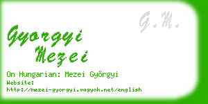 gyorgyi mezei business card